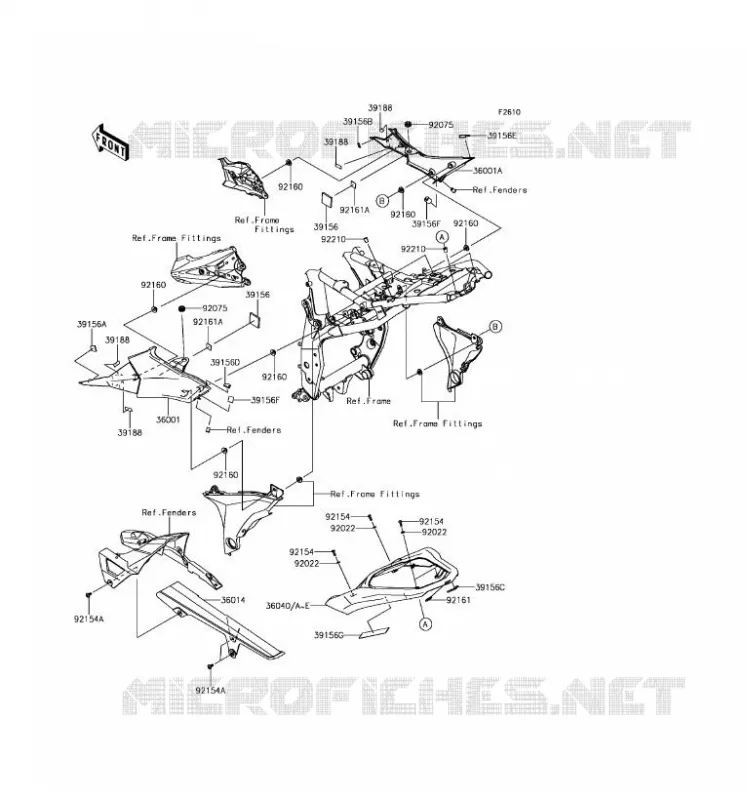 SIDE COVERS - CHAIN COVER Kawasaki MOTOS 800 2016 Z800 ABS  ZR800BGF