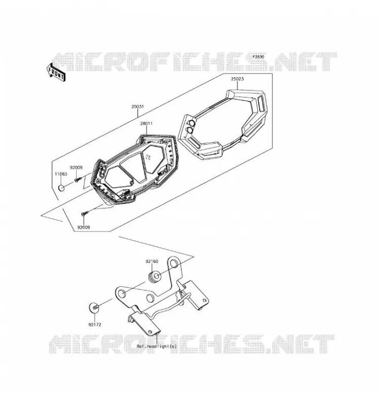METERS Kawasaki MOTOS 800 2016 Z800 ABS  ZR800BGF