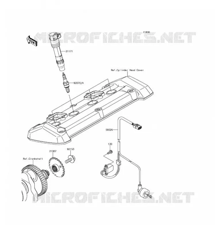 IGNITION SYSTEM Kawasaki MOTOS 800 2016 Z800 ABS  ZR800BGF