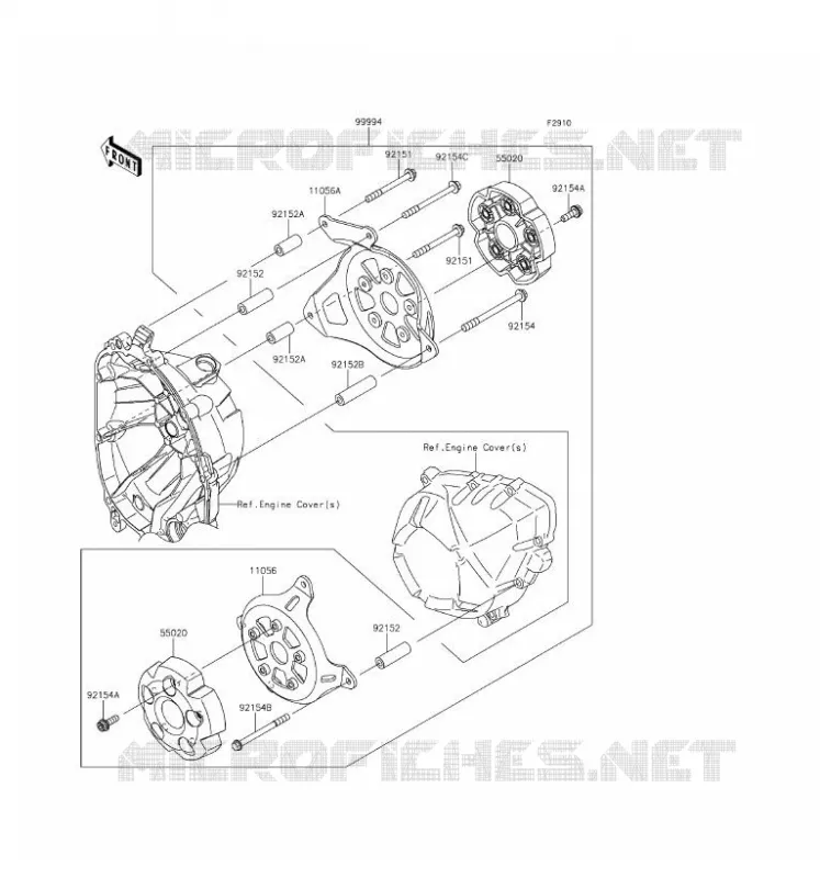 ACCESSORY (PROTECTION MOTEUR) Kawasaki MOTOS 800 2016 Z800 ABS  ZR800BGF
