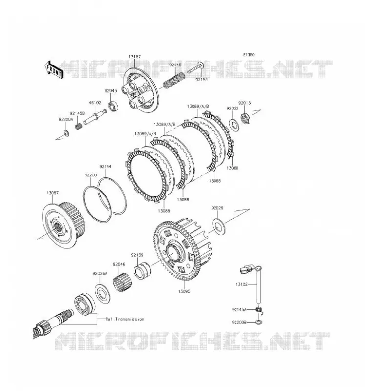 CLUTCH Kawasaki MOTOS 800 2016 Z800 ABS  ZR800BGF