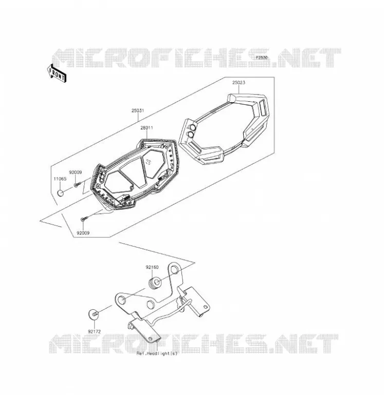 METERS Kawasaki MOTOS 800 2016 Z800 ABS  ZR800BGF
