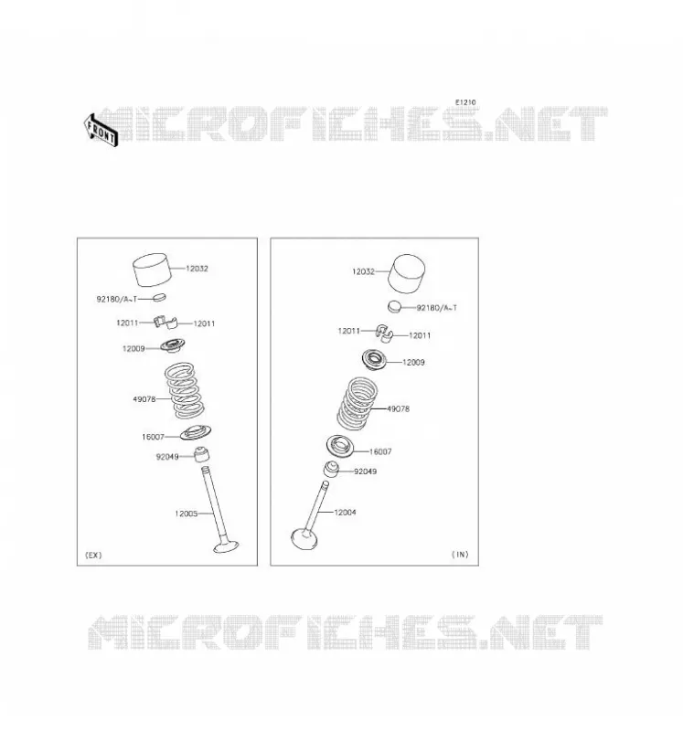 VALVE Kawasaki MOTOS 800 2016 Z800 ABS  ZR800BGF
