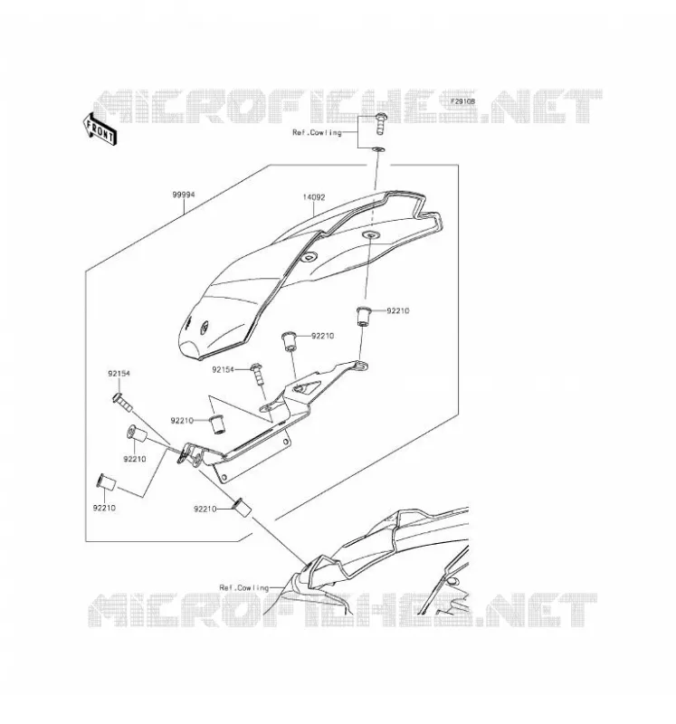 ACCESSORY(COUVRE COMPTEUR) Kawasaki MOTOS 800 2016 Z800  ZR800CGFA