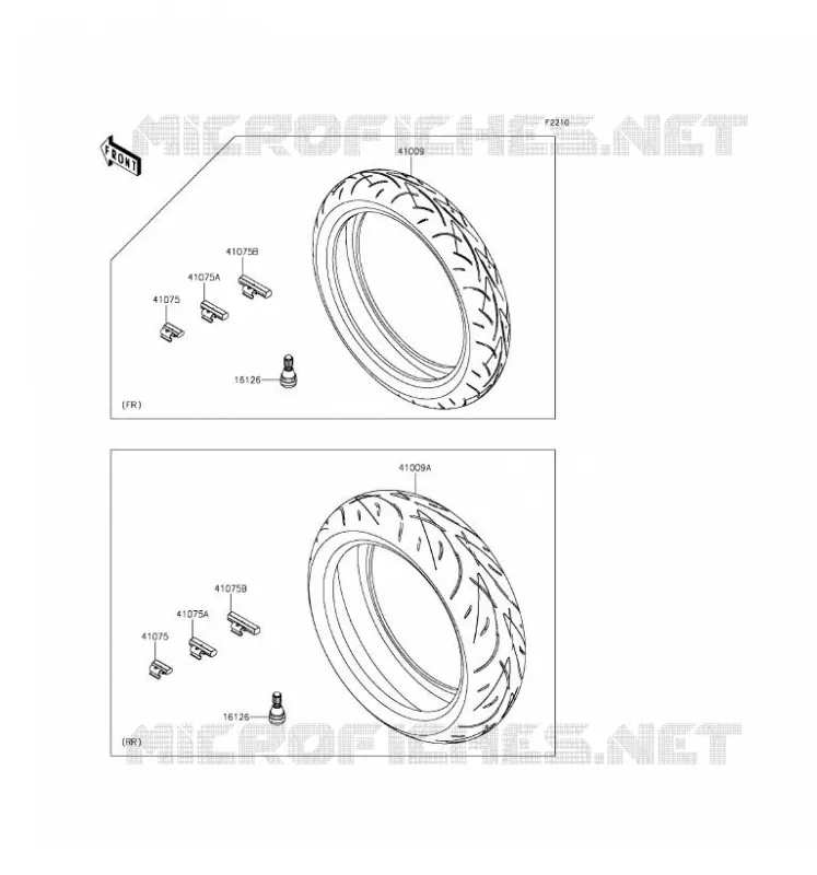 TIRES Kawasaki MOTOS 800 2016 Z800 ABS  ZR800DGF