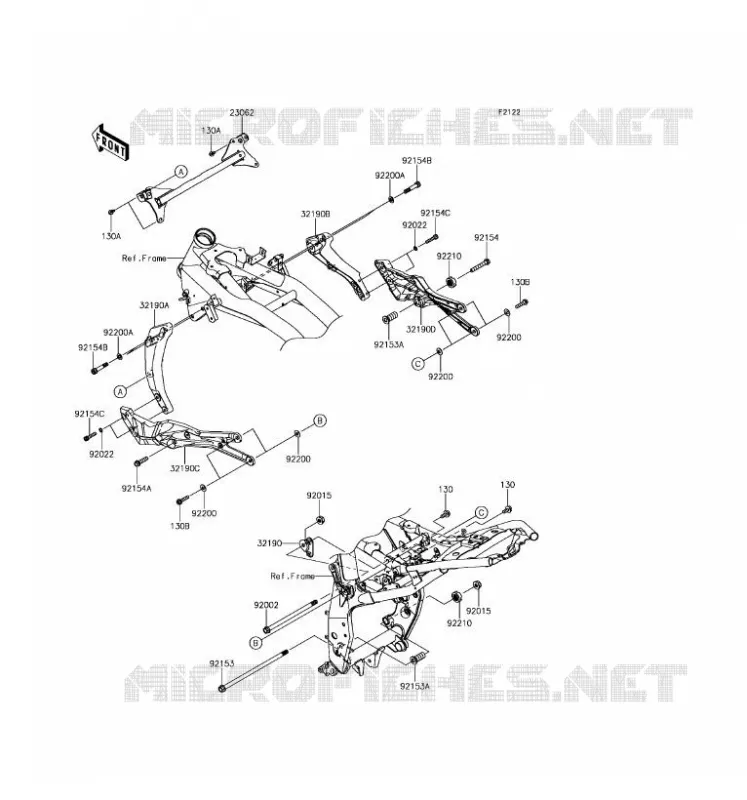ENGINE MOUNT Kawasaki MOTOS 800 2016 Z800 ABS  ZR800FGF