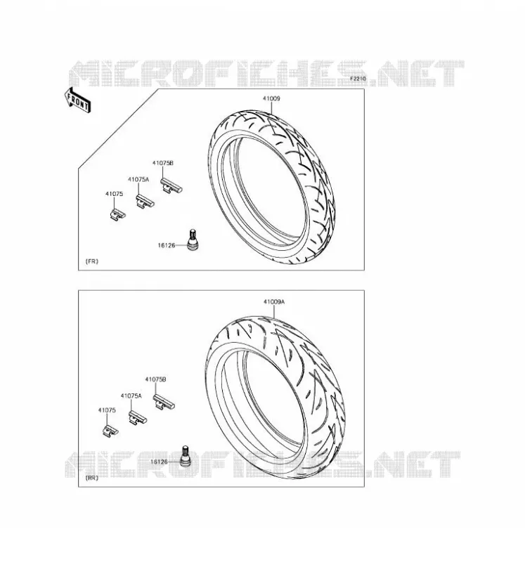 TIRES Kawasaki MOTOS 800 2016 Z800 ABS  ZR800FGF