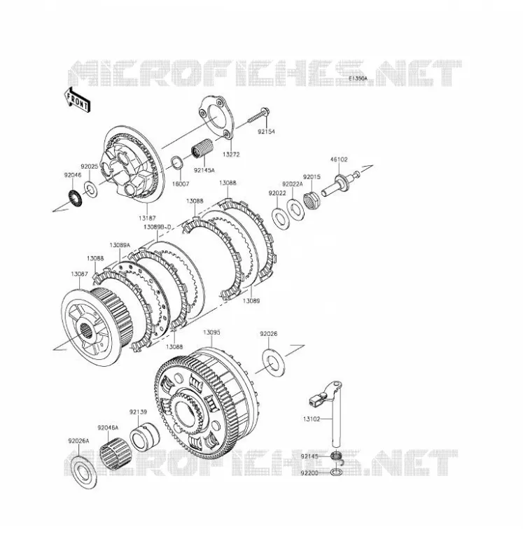 CLUTCH Kawasaki MOTOS 1000 2016 Z1000SX  ZX1000LGF