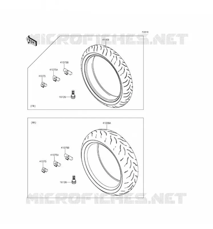TIRES Kawasaki MOTOS 1000 2016 Z1000SX  ZX1000LGF