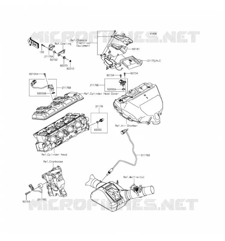 FUEL INJECTION Kawasaki MOTOS 1000 2016 NINJA H2  ZX1000NGF