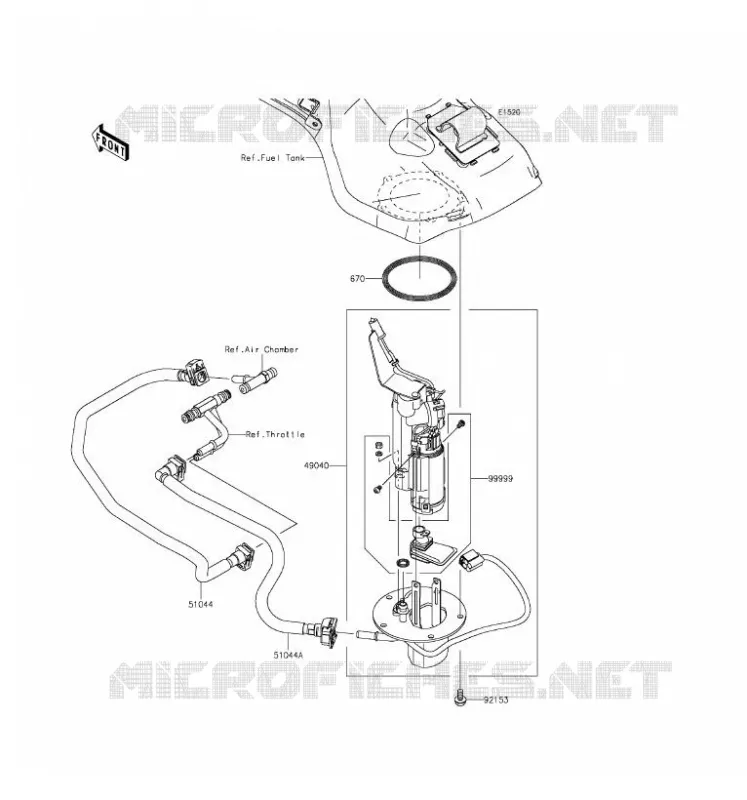 FUEL PUMP Kawasaki MOTOS 1000 2016 NINJA H2  ZX1000NGF