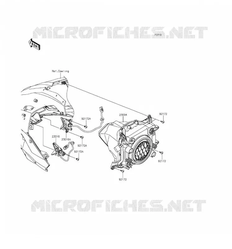 LENS(S) Kawasaki MOTOS 1000 2016 NINJA H2  ZX1000NGF