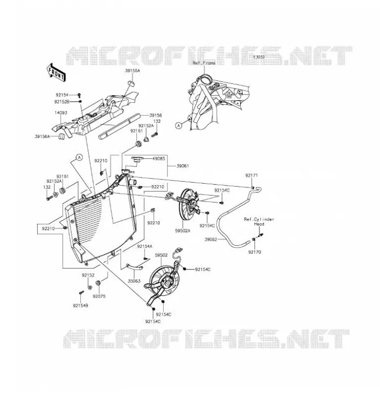 RADIATOR Kawasaki MOTOS 1000 2016 NINJA H2  ZX1000NGF