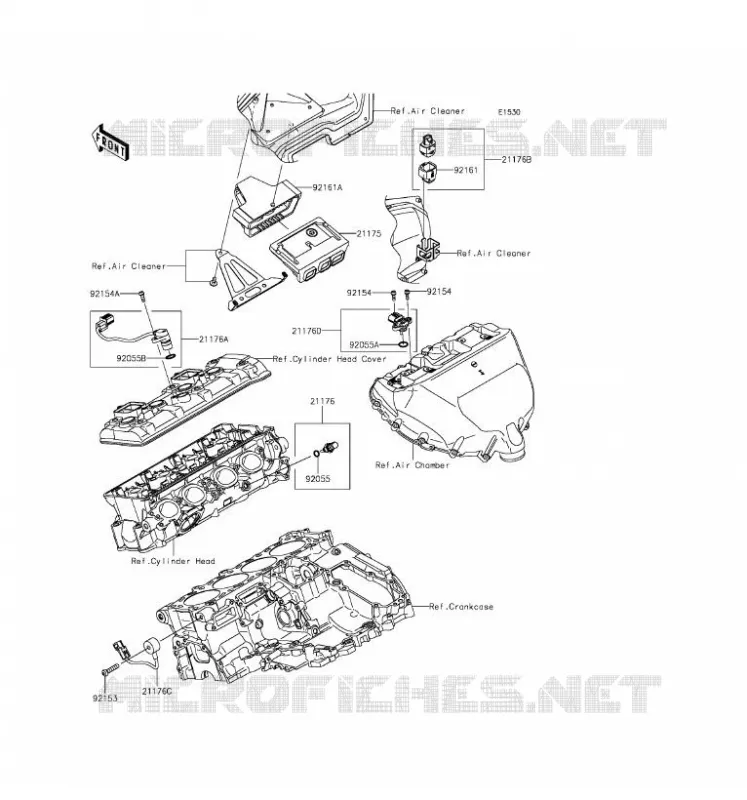 FUEL INJECTION Kawasaki MOTOS 1000 2016 NINJA H2R  ZX1000PGF