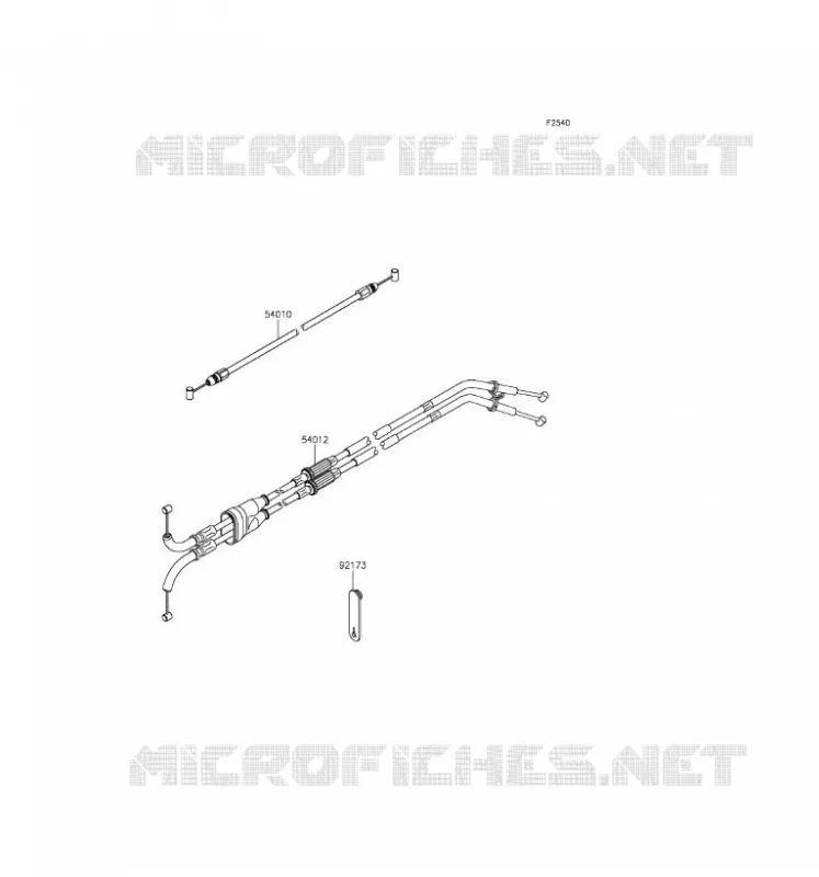 CABLES Kawasaki MOTOS 1000 2016 NINJA H2R  ZX1000PGF