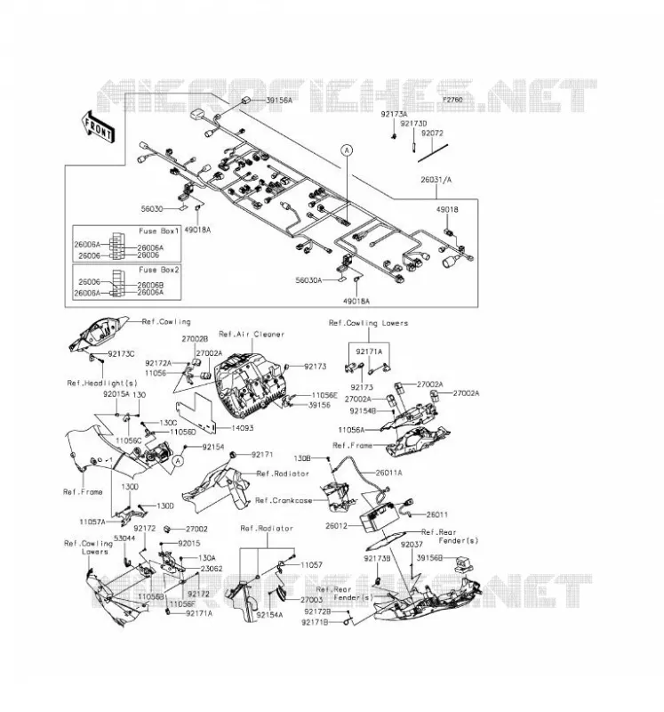 CHASSIS ELECTRICAL EQUIPMENT Kawasaki MOTOS 1000 2016 NINJA ZX-10R  ZX1000RGF