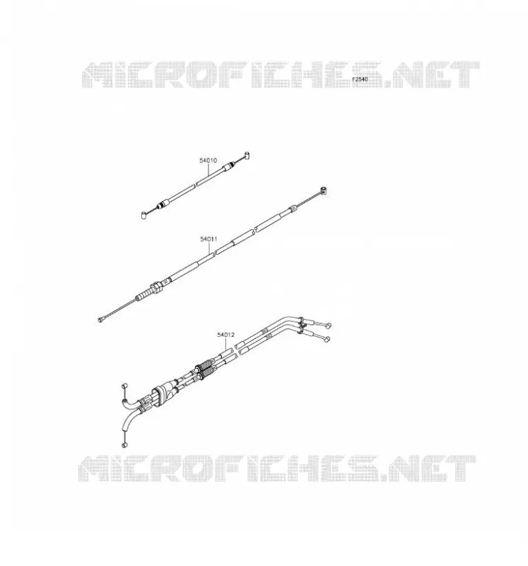 CABLES Kawasaki MOTOS 1000 2017 NINJA ZX-10R  ZX1000RHF