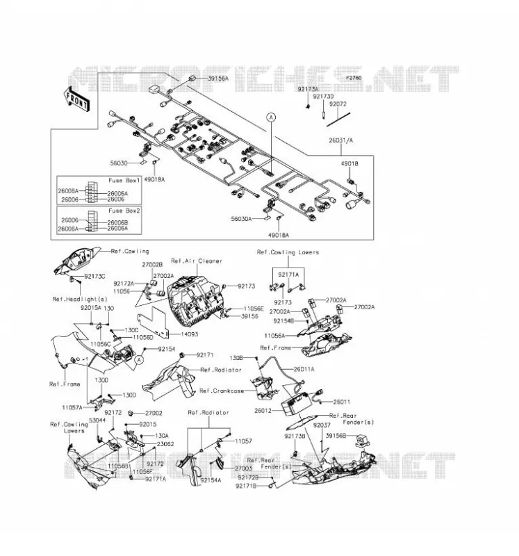 CHASSIS ELECTRICAL EQUIPMENT Kawasaki MOTOS 1000 2017 NINJA ZX-10R  ZX1000RHF