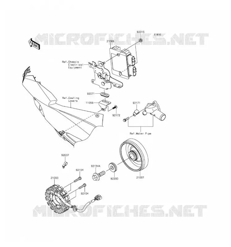 GENERATOR Kawasaki MOTOS 1000 2017 NINJA ZX-10R  ZX1000RHF