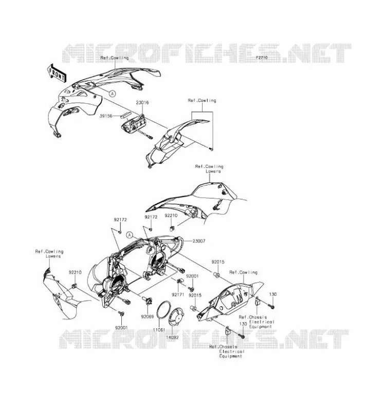 LENS(S) Kawasaki MOTOS 1000 2017 NINJA ZX-10R  ZX1000RHF