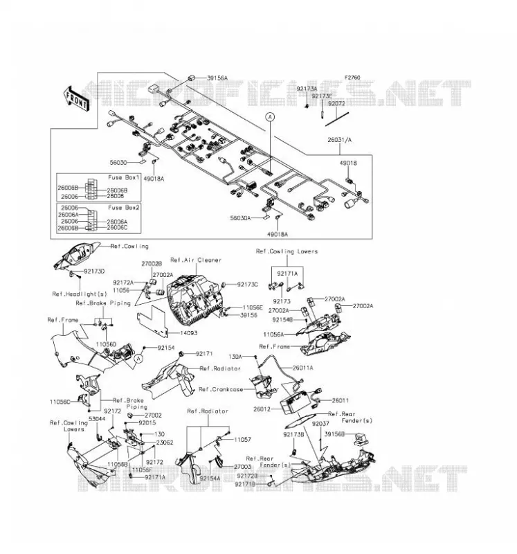 CHASSIS ELECTRICAL EQUIPMENT Kawasaki MOTOS 1000 2016 NINJA ZX-10R ABS  ZX1000SGF