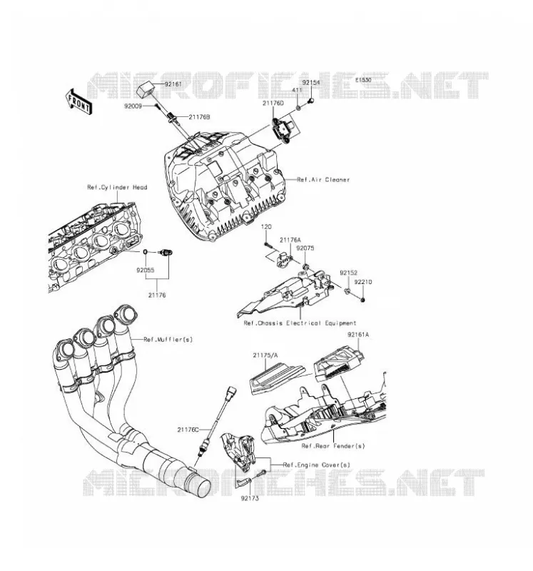 FUEL INJECTION Kawasaki MOTOS 1000 2016 NINJA ZX-10R ABS  ZX1000SGF