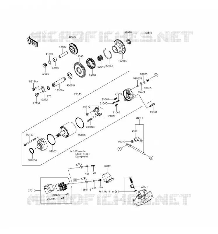 STARTER MOTOR Kawasaki MOTOS 1000 2016 NINJA ZX-10R ABS  ZX1000SGF
