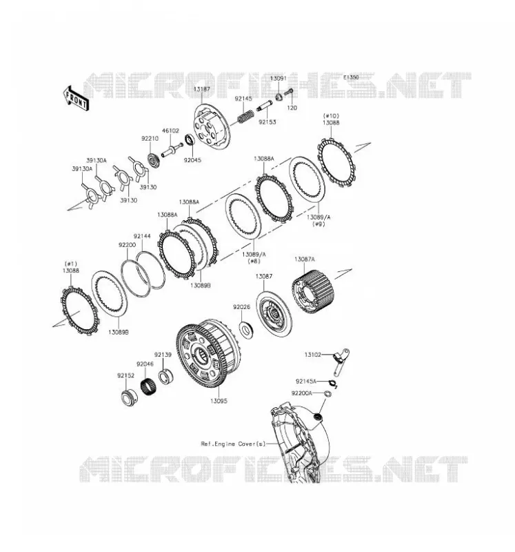 CLUTCH Kawasaki MOTOS 1000 2016 NINJA ZX-10R ABS  ZX1000SGFB