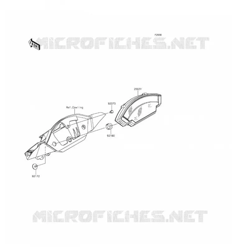 METERS Kawasaki MOTOS 1000 2016 NINJA ZX-10R ABS  ZX1000SGFB
