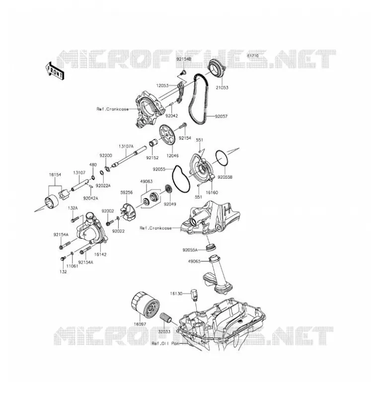 OIL PUMP Kawasaki MOTOS 1000 2016 NINJA ZX-10R ABS  ZX1000SGFB