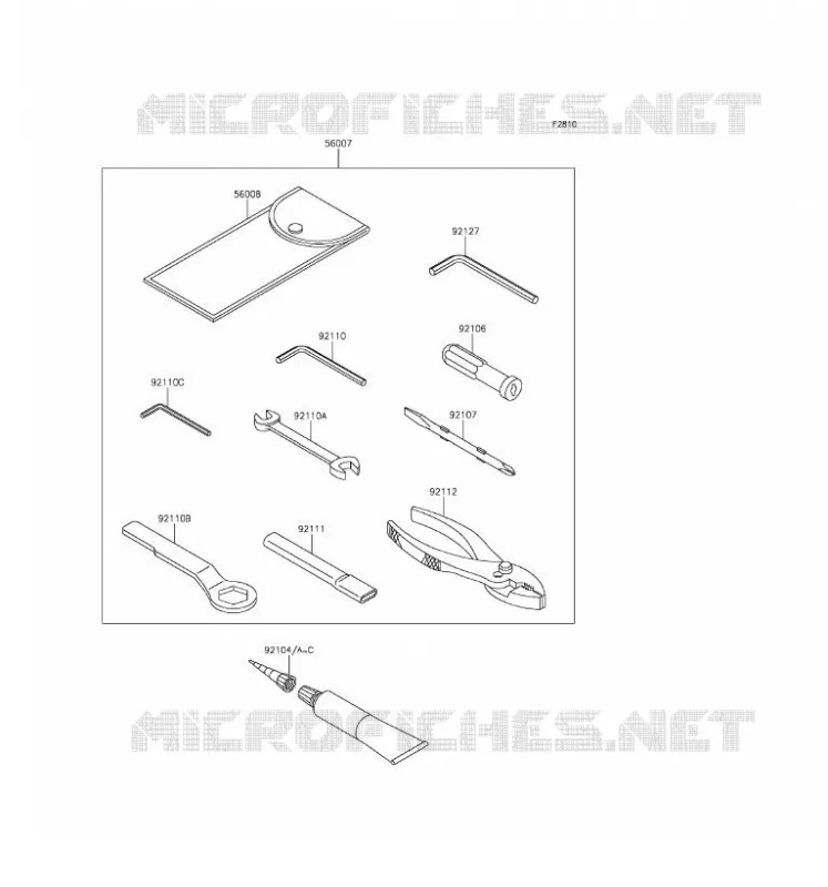 TOOL Kawasaki MOTOS 1000 2016 NINJA ZX-10R ABS  ZX1000SGFB