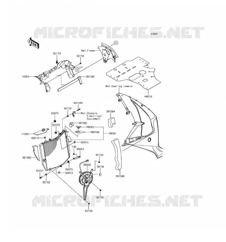 RADIATOR Kawasaki MOTOS 1000 2017 NINJA ZX-10R ABS  ZX1000SHF