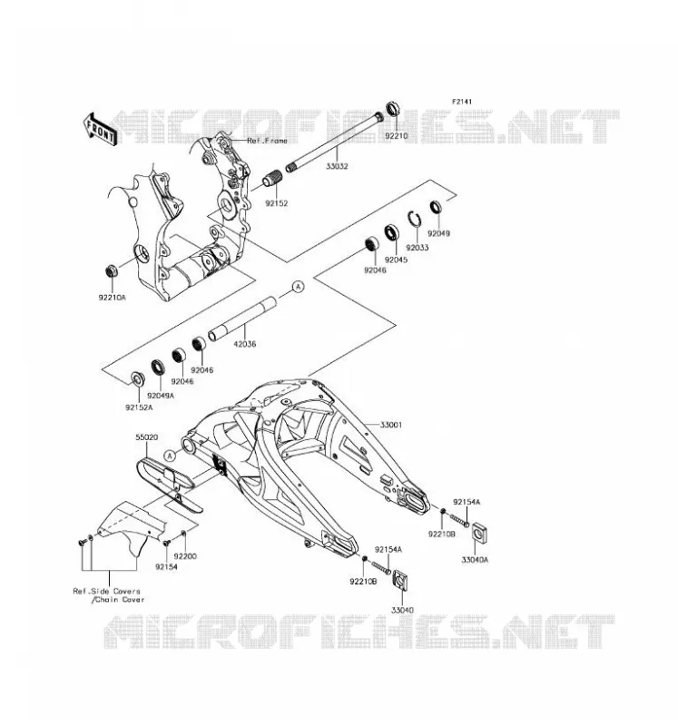 SWINGARM Kawasaki MOTOS 1000 2017 NINJA ZX-10R ABS  ZX1000SHF