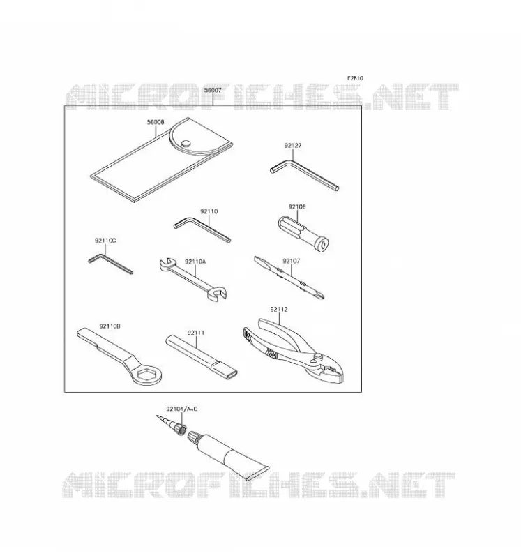 TOOL Kawasaki MOTOS 1000 2017 NINJA ZX-10R ABS  ZX1000SHF