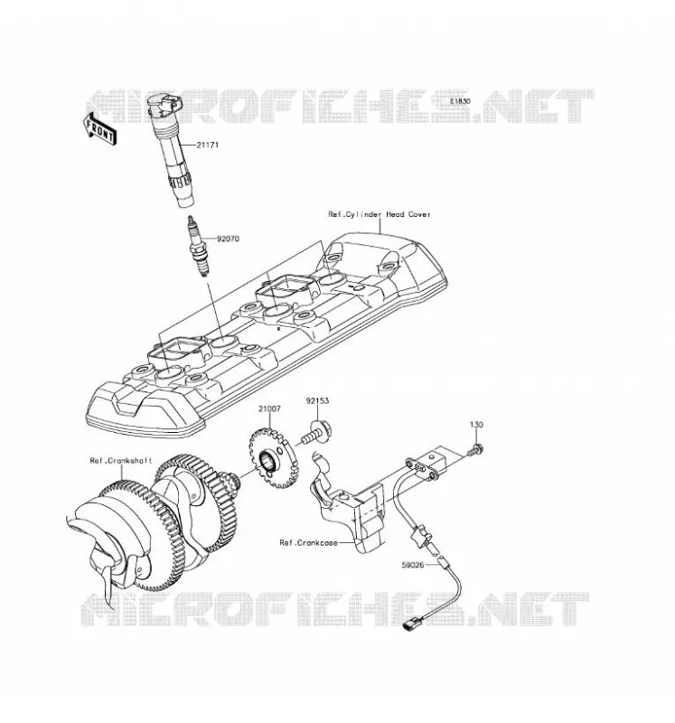 IGNITION SYSTEM Kawasaki MOTOS 1000 2017 Z1000SX  ZX1000WHF