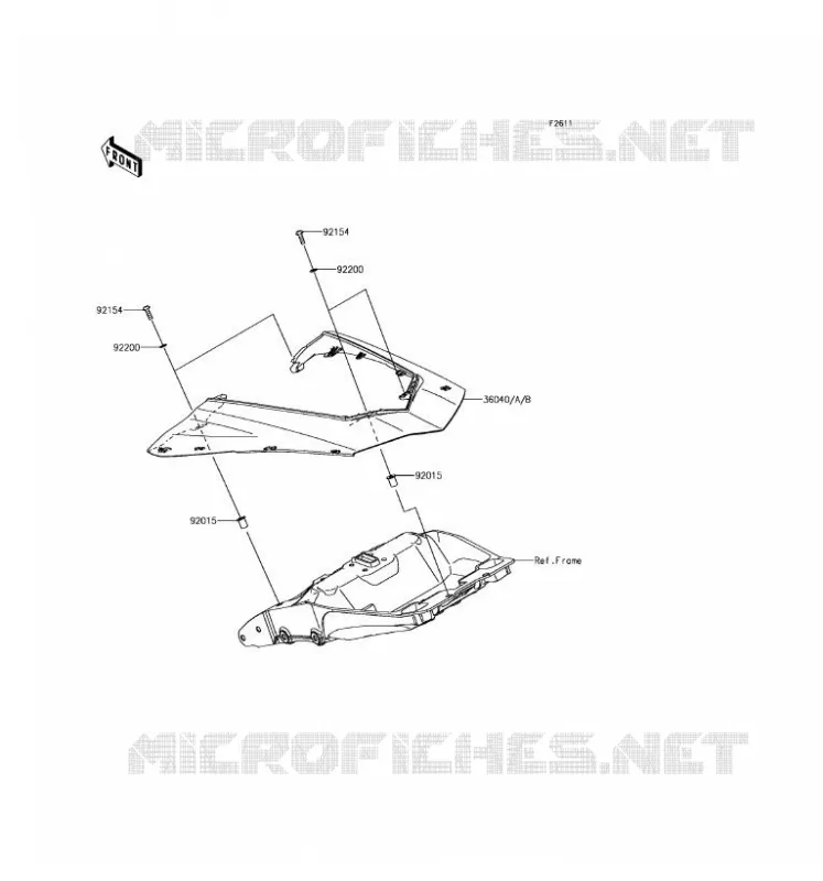 SIDE COWLING Kawasaki MOTOS 1000 2017 Z1000SX  ZX1000WHF