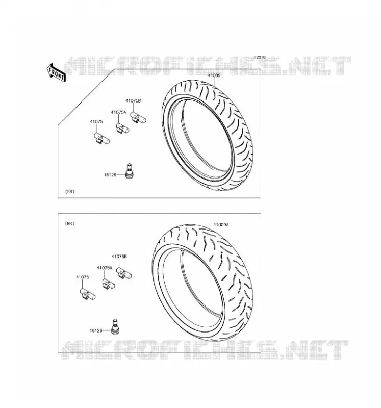TIRES Kawasaki MOTOS 1000 2017 Z1000SX  ZX1000WHF