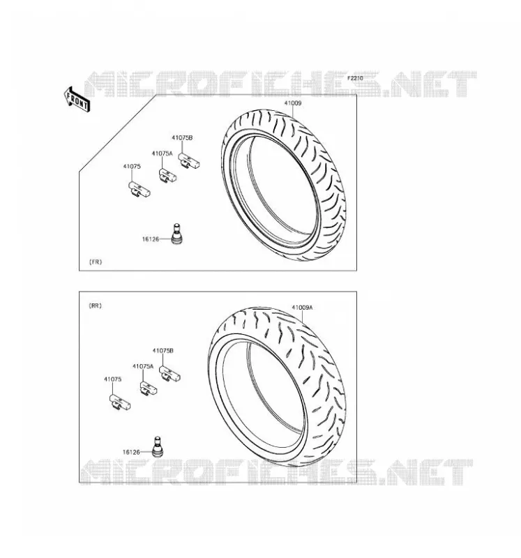 TIRES Kawasaki MOTOS 1000 2017 Z1000SX  ZX1000WHF