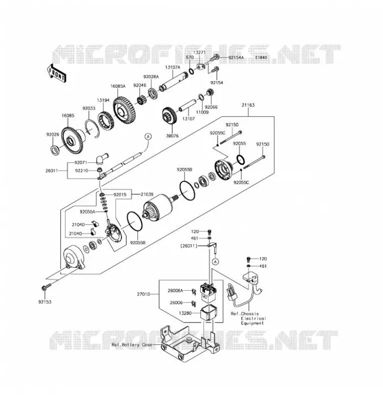 STARTER MOTOR Kawasaki MOTOS 1400 2017 ZZR1400 ABS  ZX1400HHF