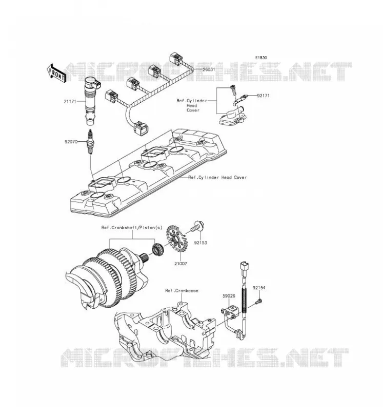 IGNITION SYSTEM Kawasaki MOTOS 1400 2016 NINJA ZX-14R ABS  ZX1400JGF
