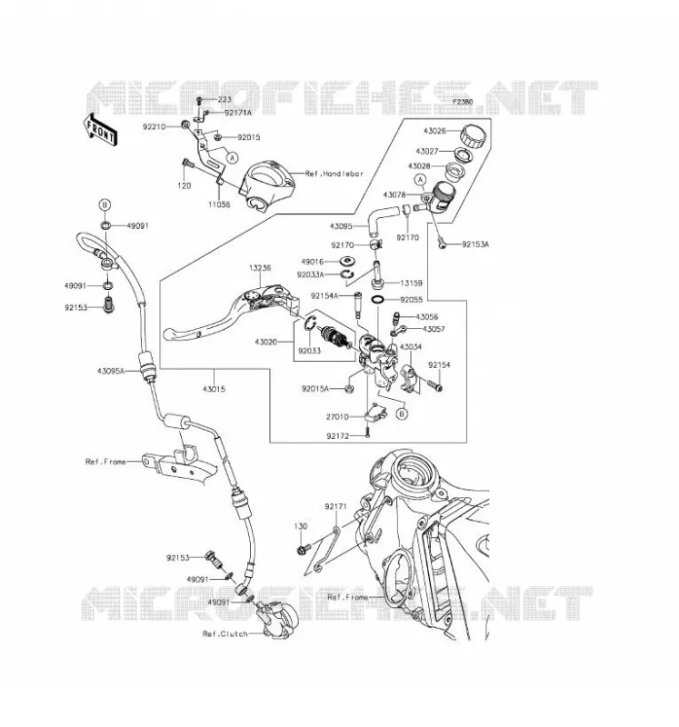 CLUTCH MASTER CYLINDER Kawasaki MOTOS 1400 2017 NINJA ZX-14R ABS  ZX1400JHF