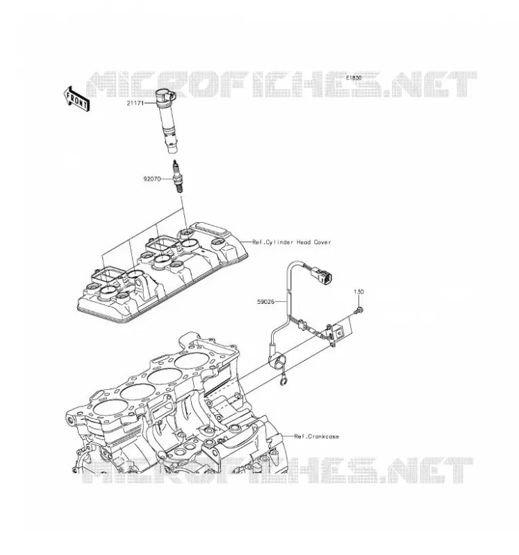 IGNITION SYSTEM Kawasaki MOTOS 600 2016 NINJA ZX-6R  ZX600RGF
