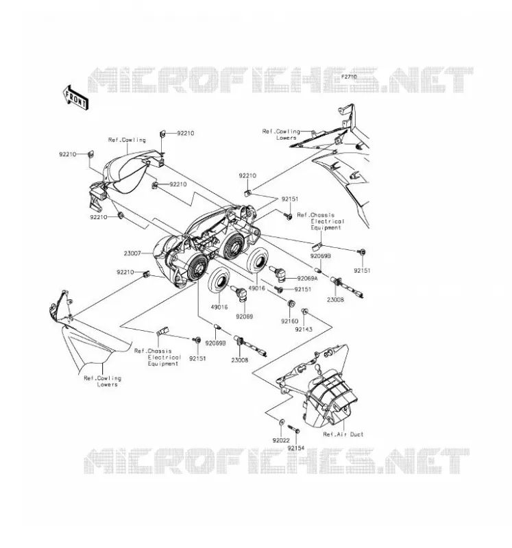 LENS(S) Kawasaki MOTOS 600 2016 NINJA ZX-6R  ZX600RGF