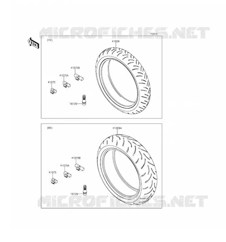 TIRES Kawasaki MOTOS 600 2016 NINJA ZX-6R  ZX600RGF