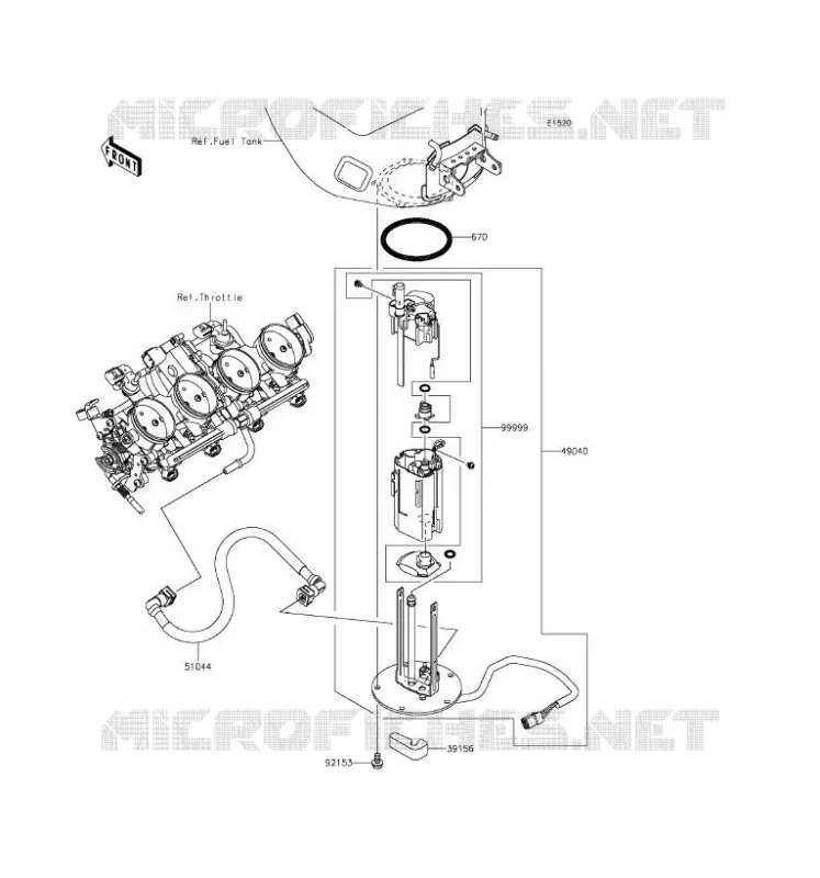 FUEL PUMP Kawasaki MOTOS 636 2016 NINJA ZX-6R  ZX636EGF