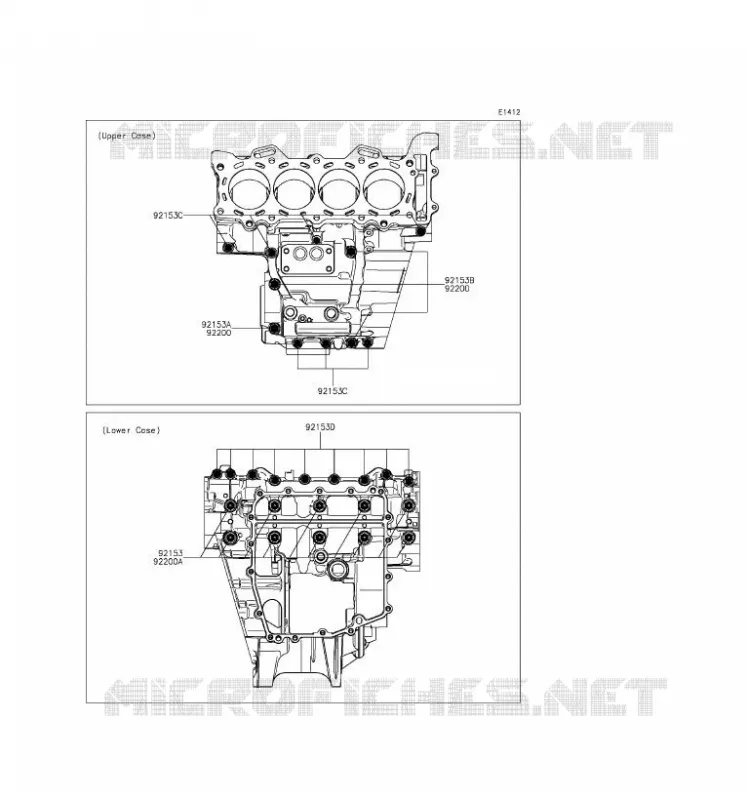CRANKCASE BOLT Kawasaki MOTOS 636 2016 NINJA ZX-6R  ZX636EGF