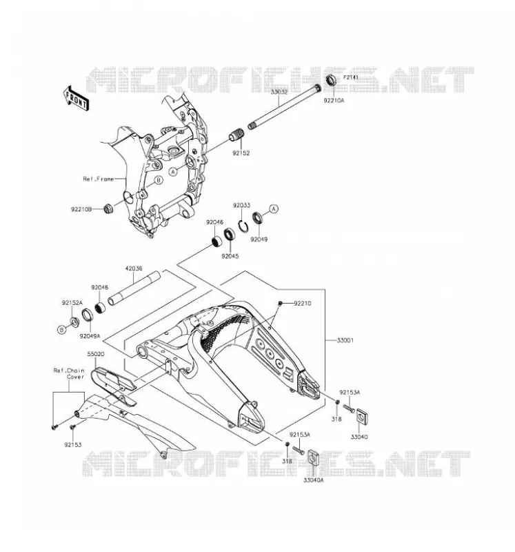 SWINGARM Kawasaki MOTOS 636 2016 NINJA ZX-6R  ZX636EGF