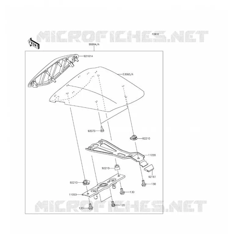 ACCESSORY (COUVRE SELLE) Kawasaki MOTOS 636 2016 NINJA ZX-6R  ZX636EGF