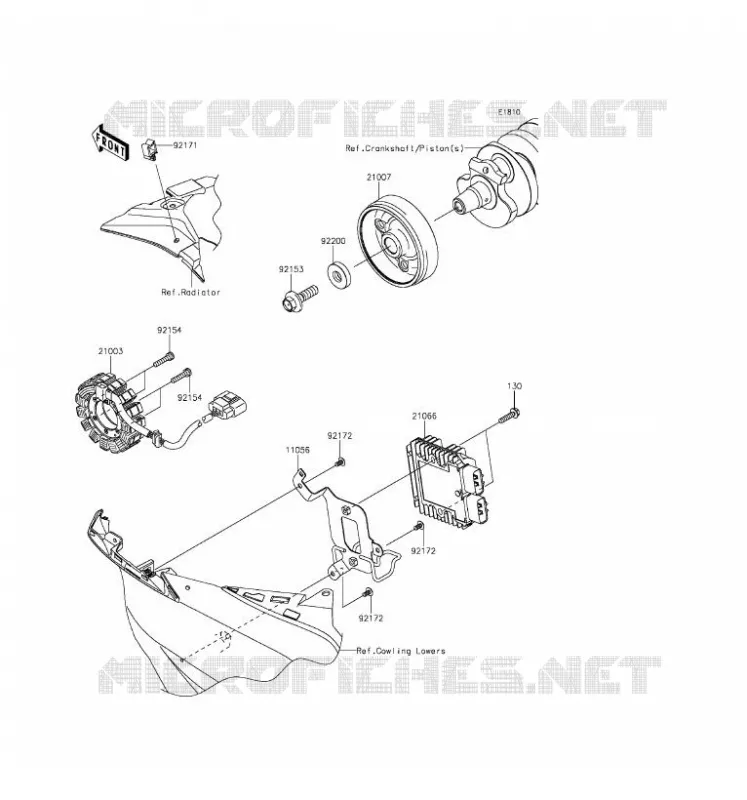 GENERATOR Kawasaki MOTOS 636 2016 NINJA ZX-6R  ZX636EGF