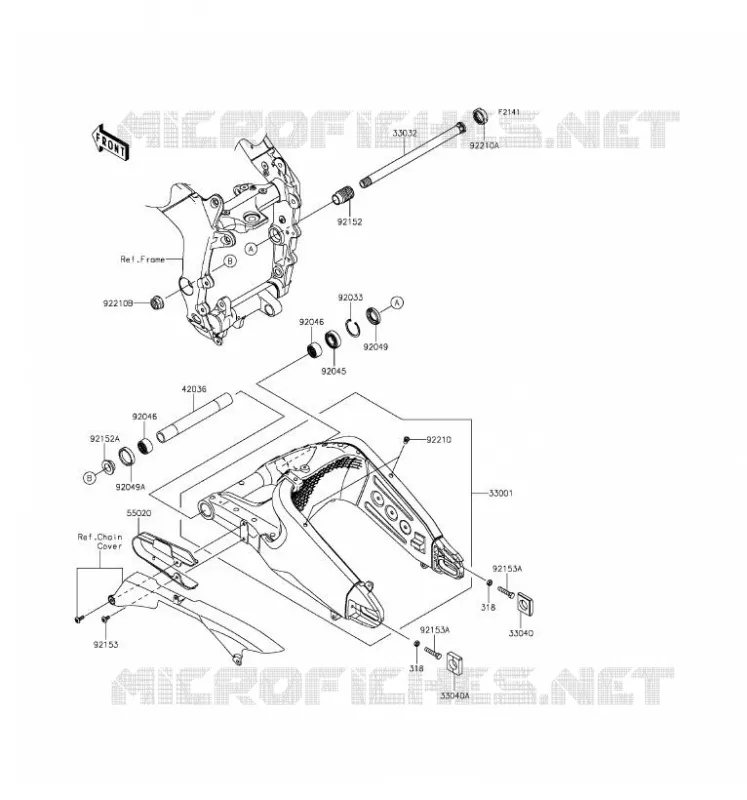 SWINGARM Kawasaki MOTOS 636 2016 NINJA ZX-6R  ZX636EGF